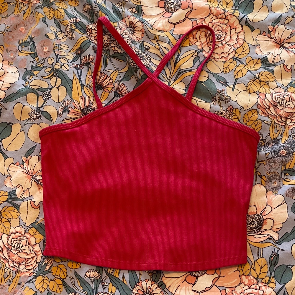 Alo Long Line Halter Neckline Sports Bra